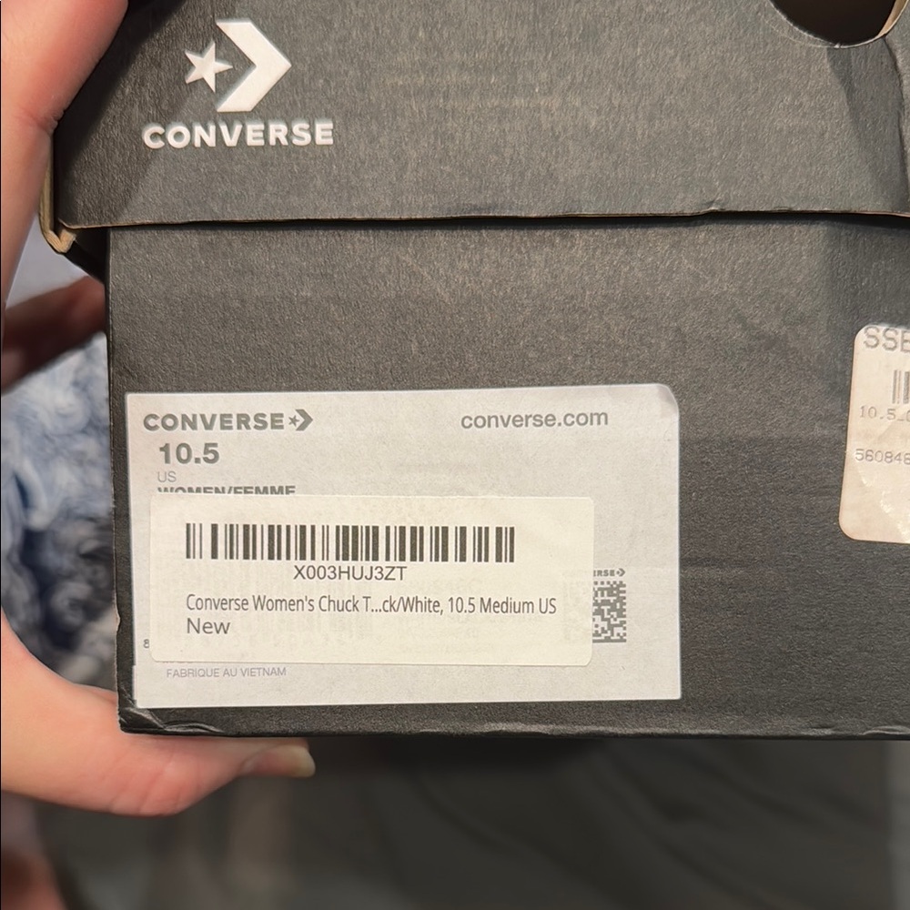 Converse Cream High-Top Sneakers - Picture 6 of 6
